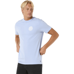 Rip Curl Wettie Icon Tee Mens, Ice Blue, S