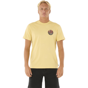 Rip Curl Wettie Passage Icon Tee Mens, Straw, S