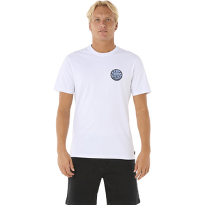 Rip Curl Wettie Passage Icon Tee Mens, White, S