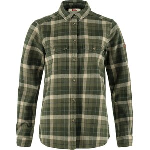 Fjällräven Värmland Heavy Flannel Shirt Womens, Green-Deep Forest, XS