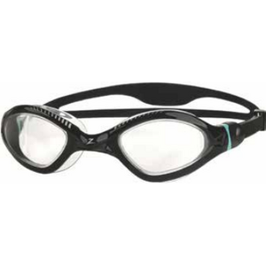 Zoggs Tiger LSR+, Black / Turqoise / Clear, Small