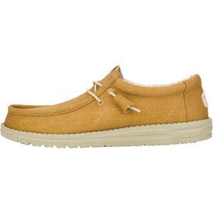 HeyDude Wally Stretch Canvas Mens, Cumin Brown / Stone Grey, EUR 43