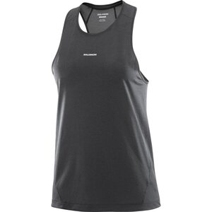 Salomon SHKout Core Tank Womens, Deep Black, S