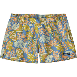 Patagonia Barely Baggies Shorts Womens - 2 1/2", Flourish: Abundant Blue, L