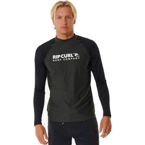 Rip Curl Shock UPF Long Sleeve Mens, Black Marle, M