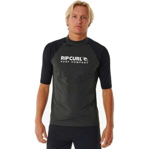 Rip Curl Shock UPF Short Sleeve Mens, Black Marle, S