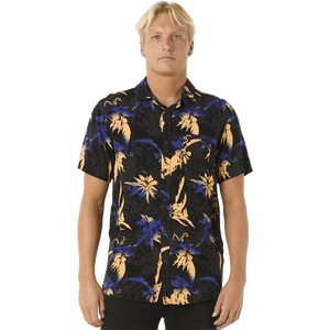 Rip Curl Fun Times Short Sleeve Shirt Mens, Black, L