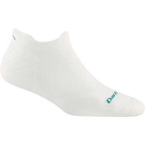 Darn Tough Run No Show Tab Ultra Lightweight Womens, White, S (EUR 35-37.5)