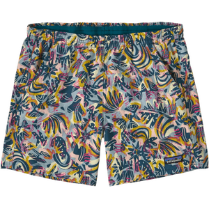 Patagonia Baggies Shorts 5" Womens, Wild Botanist: Tidal Teal, M