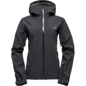 Black Diamond StormLine Stretch Rain Shell Womens, Black, L