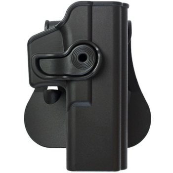IMI Defense Polymer Retention Paddle Holster Glock 17/22/28/31/34 - Right Hand, Black
