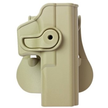 IMI Defense Polymer Retention Paddle Holster Glock 17/22/28/31/34 - Right Hand, Tan