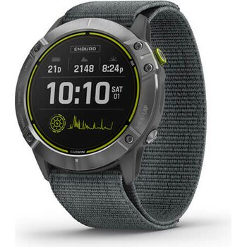 Garmin Enduro, Silver w/Gray Body,Gray Sport Loop Band