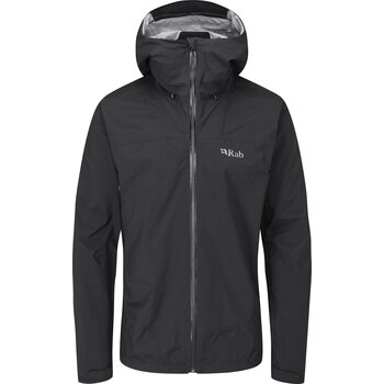 Rab Downpour Plus 2.0 Waterproof Jacket Mens, Black, M