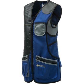 Beretta Sporting Vest Womens, Blu Royal & Grey, L