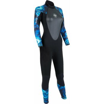 AquaLung HydroFlex 1 mm Wetsuit Womens, Black / Blue Camo, S