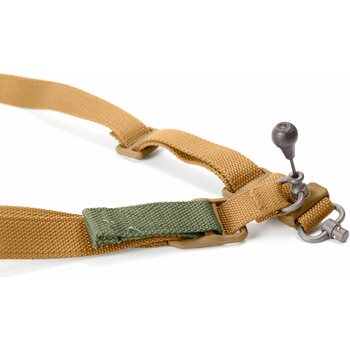 Blue Force Gear Padded Vickers 221 Sling - RED Swivel, Coyote