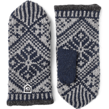 Hestra Nordic Wool Mitt, Navy/Grey, 8