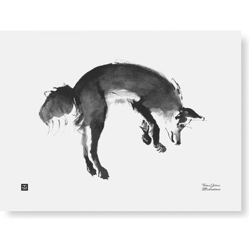 Teemu Järvi Paper Poster Small, 30 x 40 cm, Leaping Fox