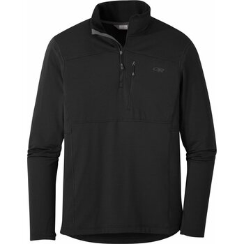 Outdoor Research Men's Vigor Quarter Zip, Black, S