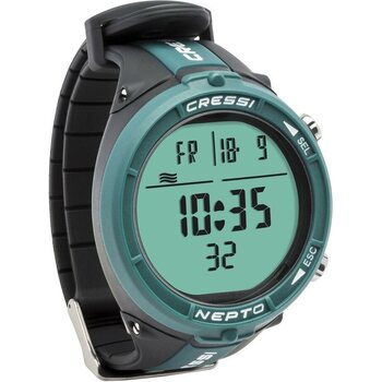 Cressi Nepto Freediving Watch Computer, Green