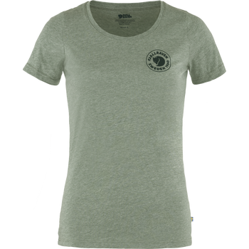 Fjällräven 1960 Logo T-Shirt Womens, Patina Green/ Melange (614-999), M