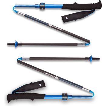 Black Diamond Distance Carbon FLZ Poles Unisex (2024), Ultra Blue, 95-110 cm