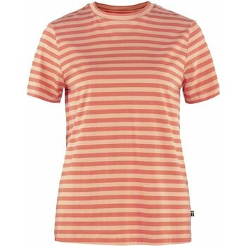 Fjällräven Art Striped T-shirt, Cotton Sky/ Poppy Fields (984-983), S