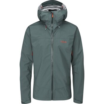 RAB Downpour Plus 2.0 Waterproof Jacket Mens, Pine, M