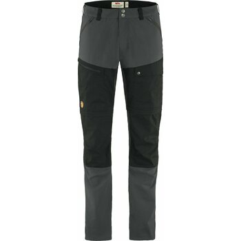 Fjällräven Abisko Midsummer Zip Off Trousers Mens, Dark Grey/ Black (030-550), 52