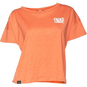 SNAP Crop Top Hemp T-Shirt Womens, Terracotta, L