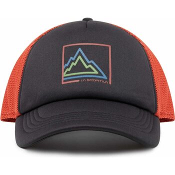 La Sportiva Box Trucker Hat, Black/Saffron, L