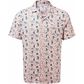 Craghoppers NosiBotanical Hula Short Sleeved Shirt Mens, Chalk Pink Print, XL
