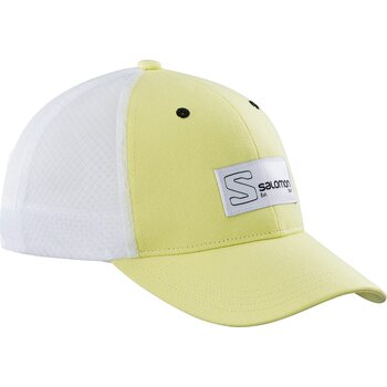 Salomon Trucker Curved Cap, Sunny Lime / White, S/M