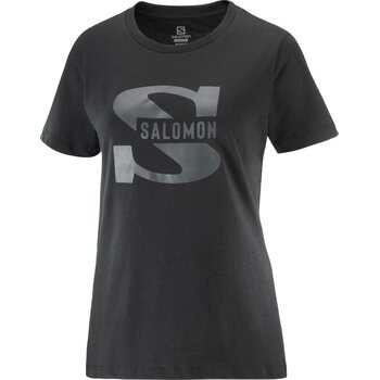 Salomon Outlife Big Logo Tee Womens, Black, S