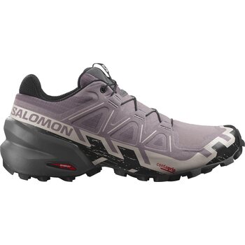 Salomon SpeedCross 6 Wide Womens, Moonscape/Black/Ashes Of Roses, EUR 42 (UK 8.0)