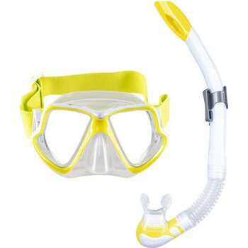 Mares Wahoo Neon Snorklaussetti (maski+snorkkeli), Yellow (Buoy bag)