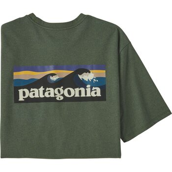 Patagonia Boardshort Logo Pocket Responsibili-Tee Mens, Hemlock Green, S