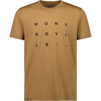 Mons Royale Icon T-Shirt Mens, Toffee, XL