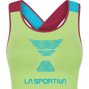 La Sportiva Focus Top Womens, Lime Green/Red Plum, L