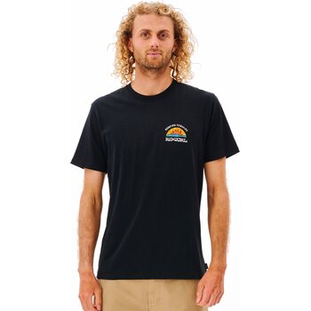 Rip Curl Rays And Hazed Tee Mens, Black, XL