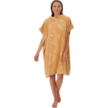 Rip Curl Sun Rays Terry Hooded Towel Poncho Womens, Sand, One Size