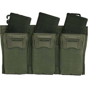 Agilite PINCER PLACARD™ TRIPLE 5.56 MAG POUCH, Ranger Green