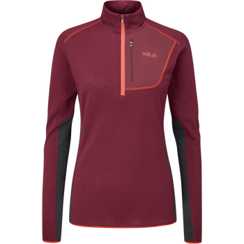 Rab Syncrino Light Fleece Pull-On Womens, Deep Heather, M (UK 12)