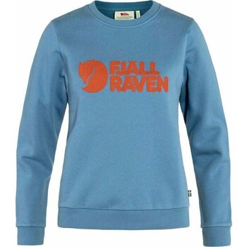 Fjällräven Logo Sweater Womens, Dawn Blue / Terracotta Brown (543-243), XL