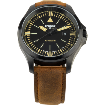 Traser P67 Officer Pro Automatic Black, Leather