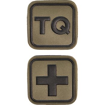 HSGI TQ and Medical Cross Patch Combo, Olive Drab, Two Pack