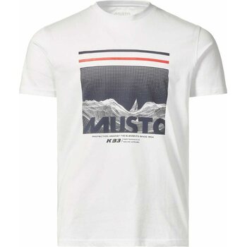 Musto Sardinia Graphics SS Tee 2.0 Mens, White, M