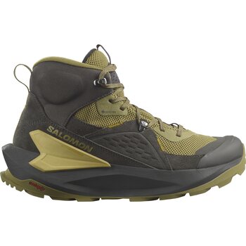 Salomon Elixir Mid GTX Mens, Black / Dried Herb / Southern Moss, EUR 41 1/3 (UK 7.5)