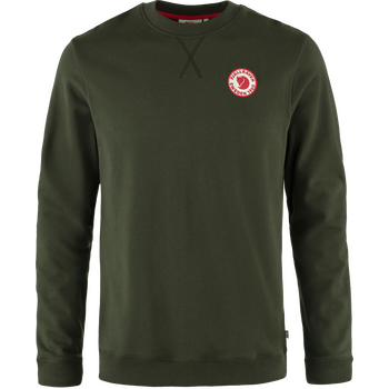 Fjällräven 1960 Logo Badge Sweater Mens, Deep Forest (662), M